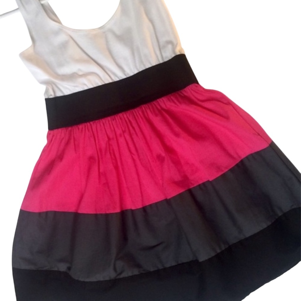 Dress: Fuchsia  Black & Gray